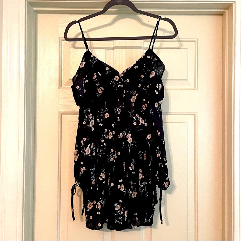 Blu Pepper Floral Print Romper